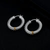 Vanguard Cable Hoop Earrings