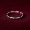 Nova Emerald Band – Slim Silver Bracelet