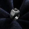 Imperial Onyx Ring – Silver Engraved Men’s Ring