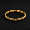 Braided Gold Chain Bracelet